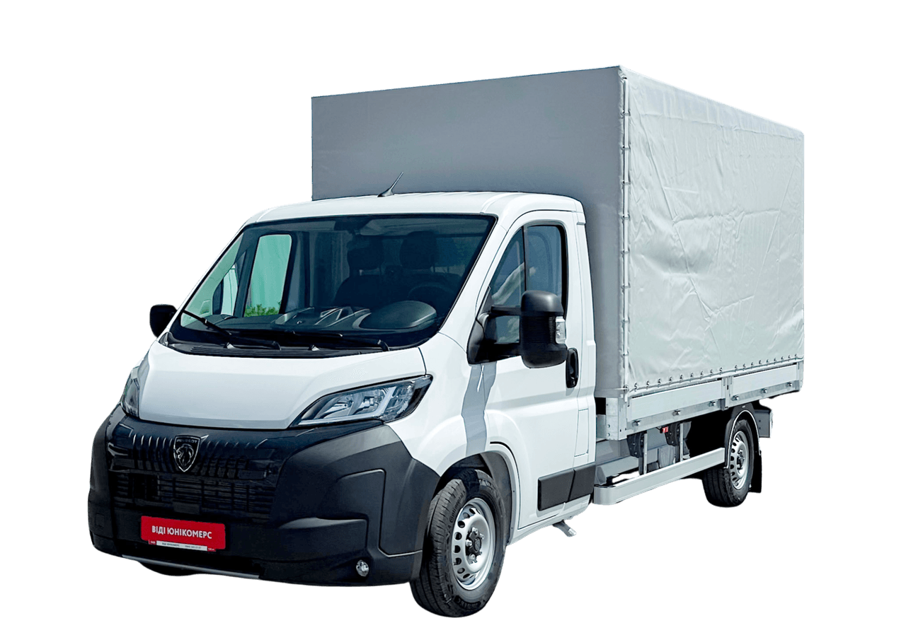Бортовий Peugeot Boxer з тентом NEW